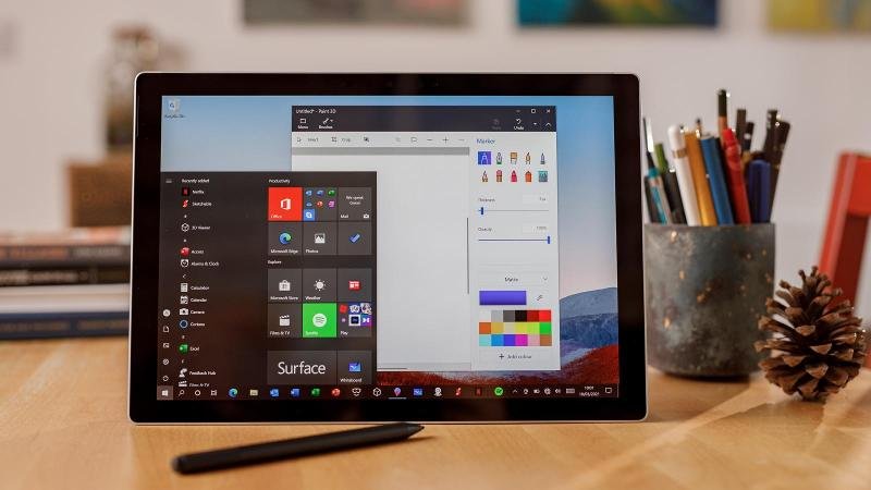 Surface Pro 7 plus với màn hình được tối ưu hóa với tỷ lệ khung hình 3:2