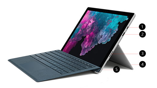 Các kết nối của Surface Pro 5