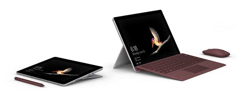 Surface Go 1 với Surface Go Signature Type Cover ở chế độ máy tính xách tay
