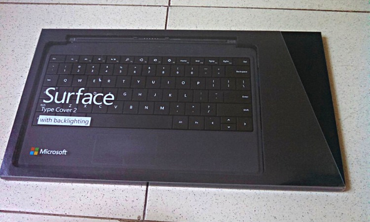 Bàn phím Surface RT2 đễ sử dụng và tiện lợi
