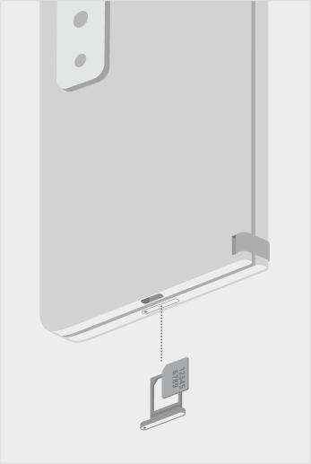 Cách check serial Surface Duo 2 bằng cách nhẹ nhàng kéo khay SIM ra để tìm số sê-ri ở bên trong khay