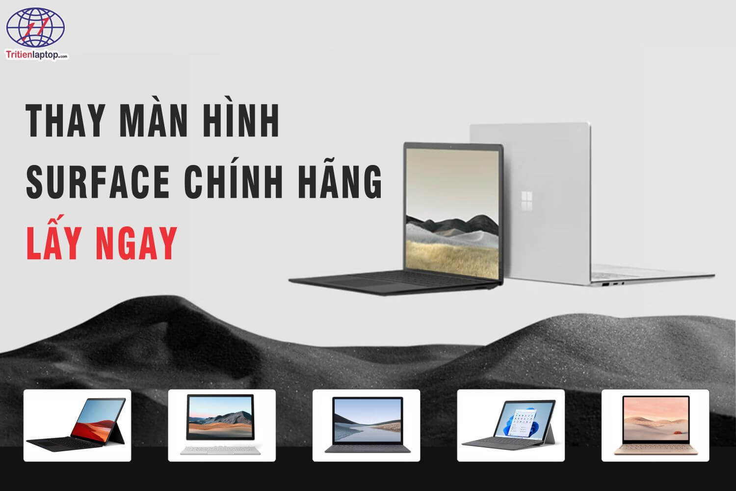 Dịch vụ thay màn hình Surface chính hãng lấy ngay tại Hà Nội