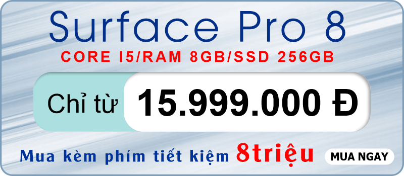 Khuyến mãi cho Surface Pro 8 core i5 ram 8gb ssd 256gb