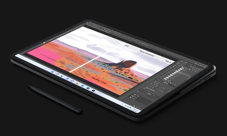 Surface Laptop Studio màn hình cảm ứng 14,4” 120Hz tươi sáng, sống động