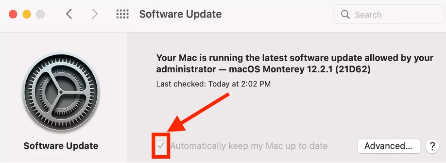 Cập nhật phần mềm khi MacBook không nhận sạc