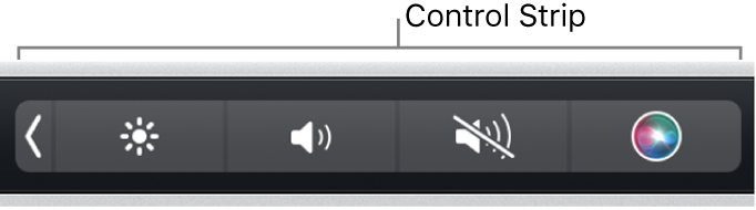 Sử dụng Control Strip chỉnh độ sáng màn hình MacBook