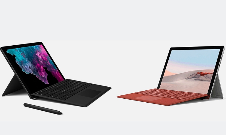 Surface Pro 6 vs 7 có thiết kế giống nhau