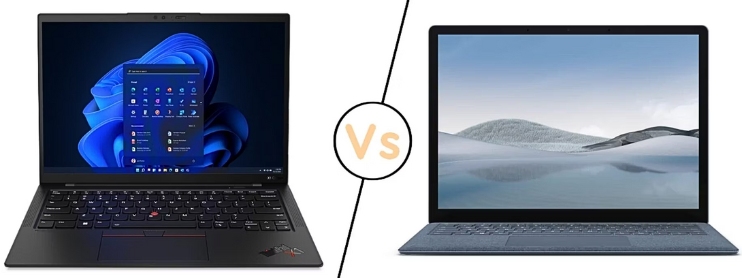 So sánh thinkpad x1 carbon gen 7 vs Surface Laptop 3