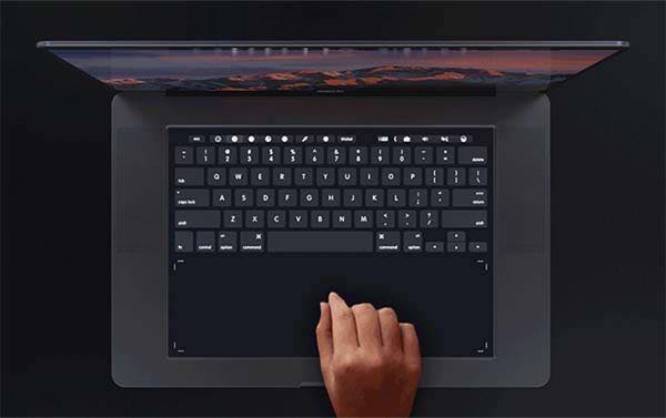 Bàn phím ảo MacBook sử dụng thay thế bàn phím vật lý