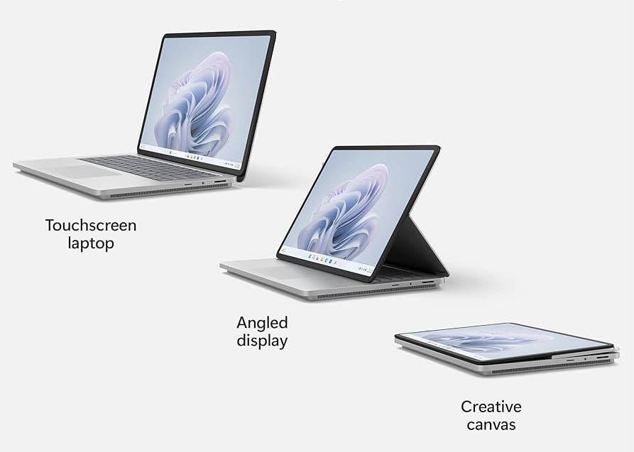 Các chế độ xem trên Microsoft Surface Laptop Studio