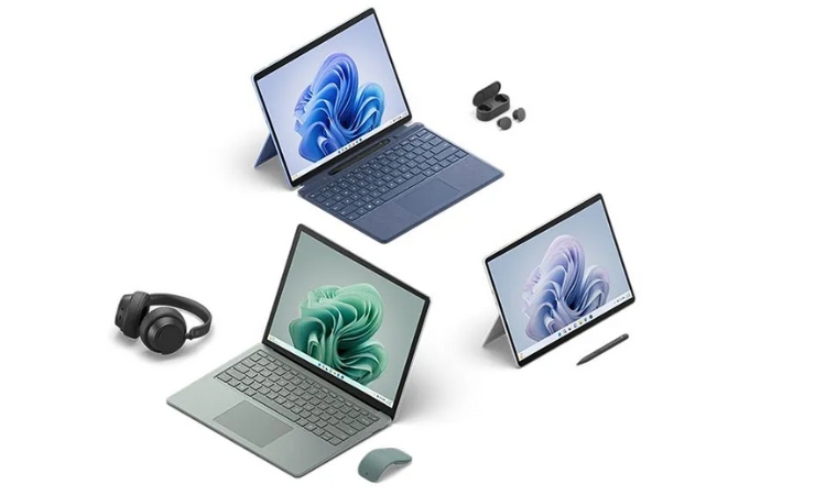 Màn hình của Surface Pro 9 và Surface Laptop 5