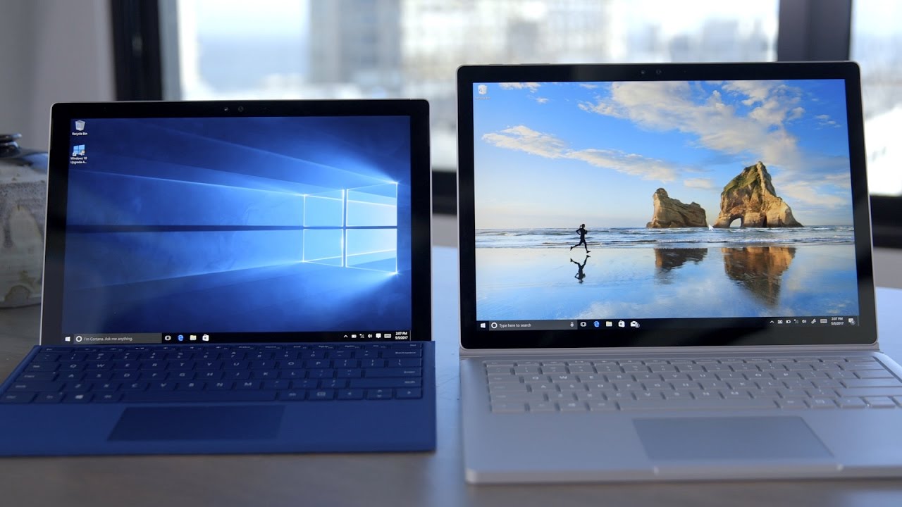Màn hình của Surface Book và Surface Pro