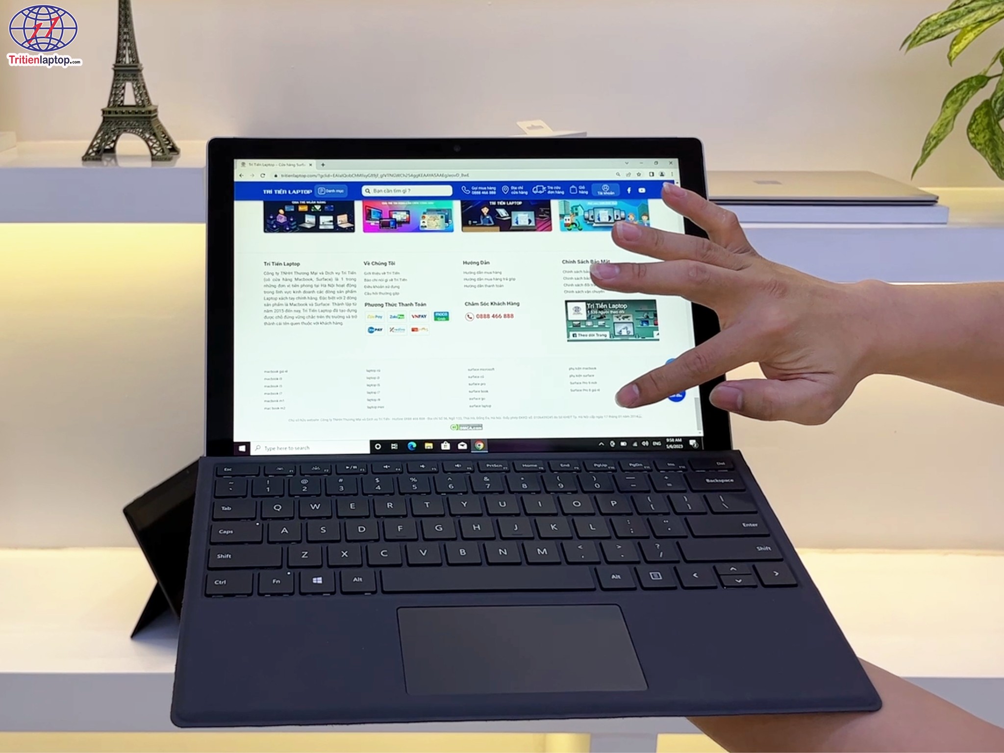 Máy Surface Pro 6 Cũ đẹp zin tại Trí Tiến Laptop
