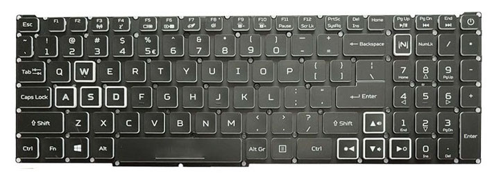 Thay Bàn phím Laptop Gaming Acer Nitro 5 AN515-57 Led Trắng (Cáp Nhỏ) lấy ngay tại Trí Tiến Laptop