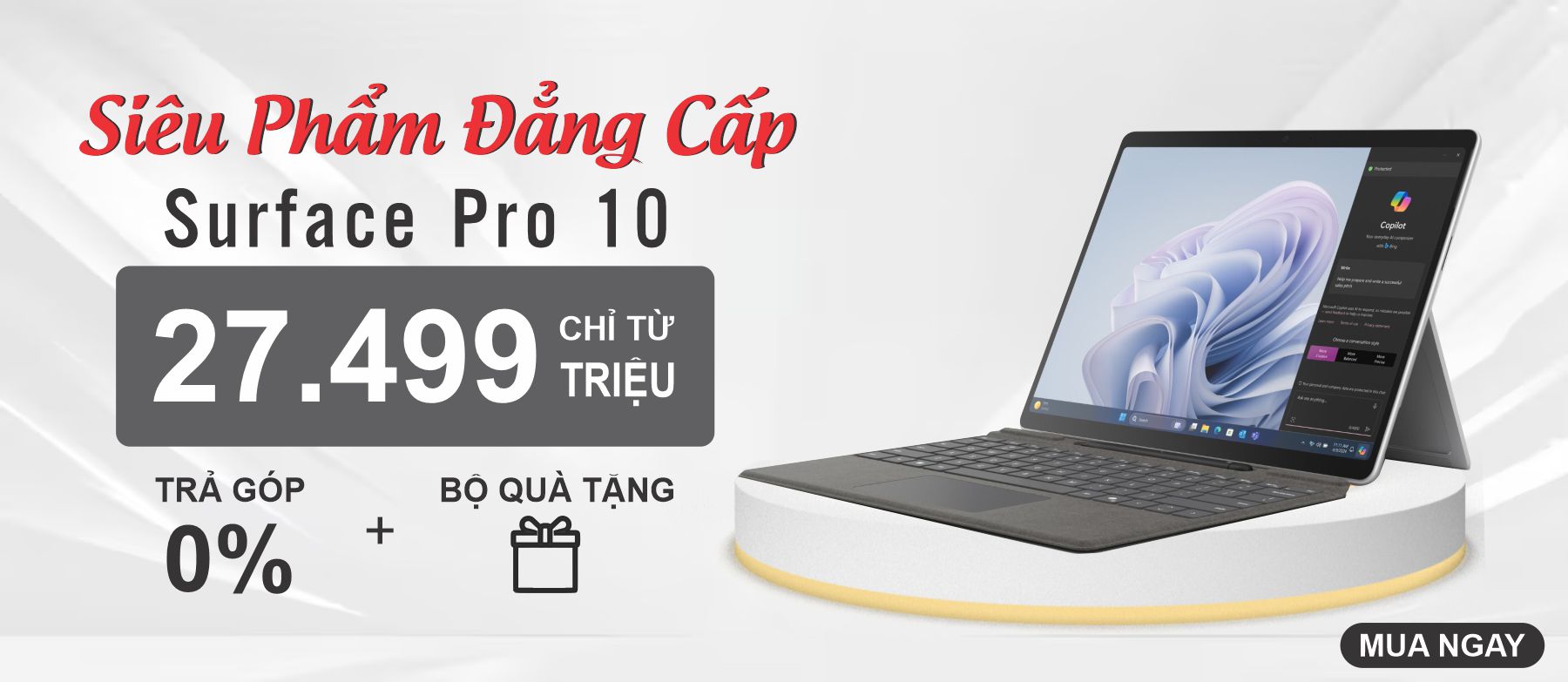 Mua Surface Pro 10 giá chỉ từ 27.499.000đ