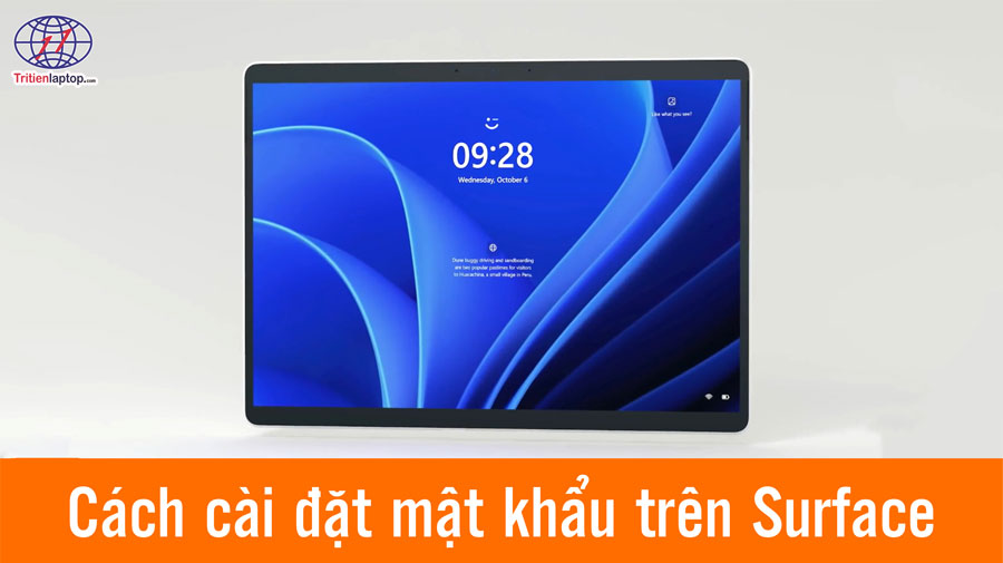 Cách cài mật khẩu trên Surface