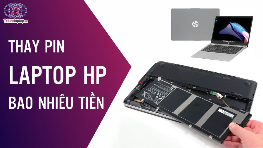 Thay pin laptop hp bao nhiêu tiền?