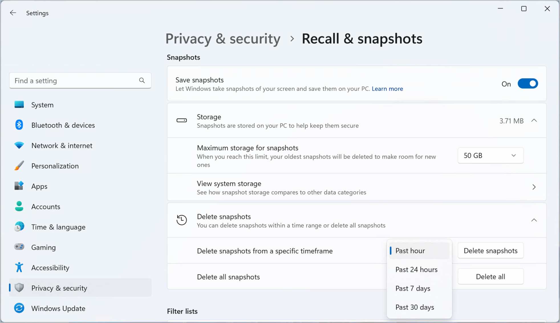 tắt Windows Recall