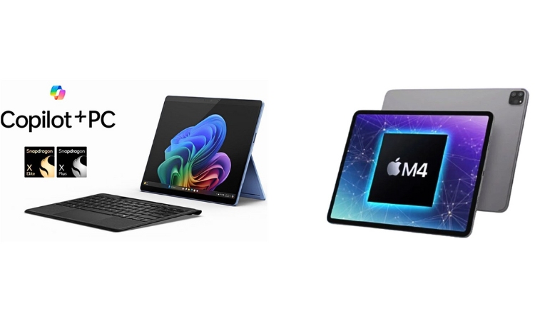 Bộ xử lý trên Surface Pro 11 và Ipad Pro M4