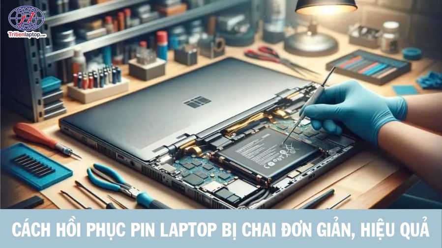 Cách hồi phục pin laptop bị chai đơn giản, hiệu quả