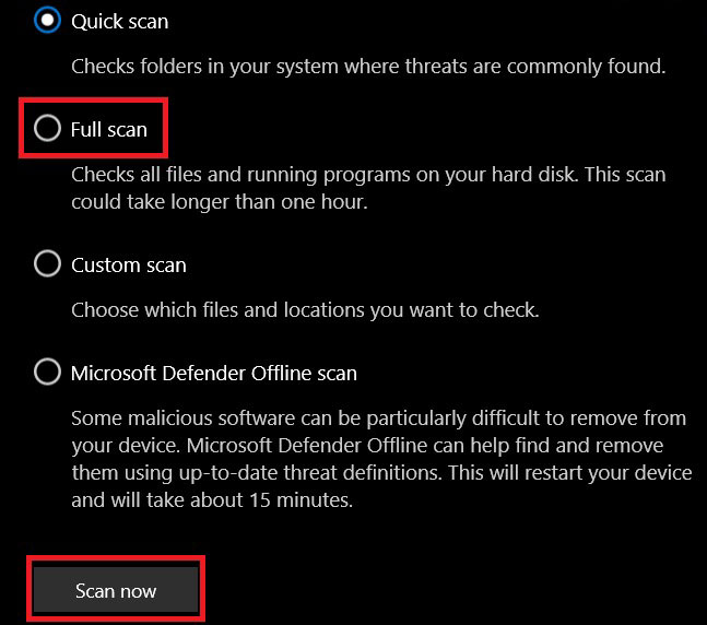 Quét và diệt phần mềm độc hại