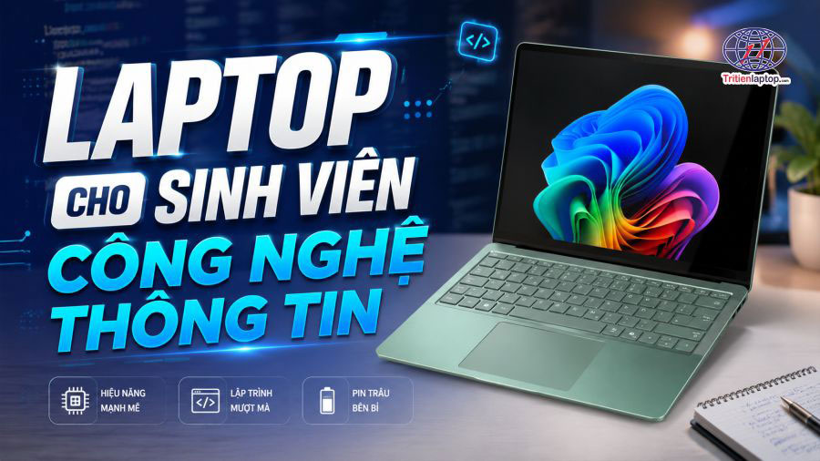 Laptop cho sinh viên công nghệ thông tin: Top 7 lựa chọn đáng mua năm 2026 6 Laptop cho sinh viên công nghệ thông tin