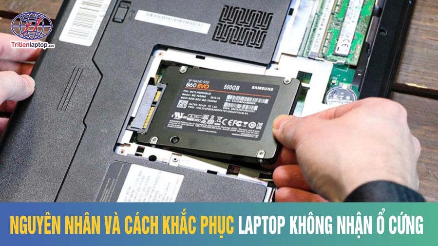 Nguyên nhân và cách khắc phục laptop không nhận ổ cứng