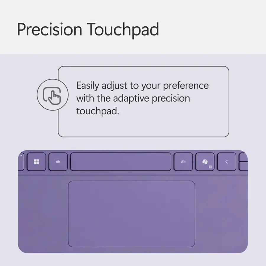 Bàn phím Surface Pro 12 inch (New) - Chính hãng 5 Bàn di chuột chính xác