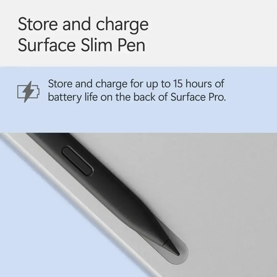 Bàn phím Surface Pro 12 inch kèm Bút Slim Pen (New) - Chính hãng 7 Gắn vào mặt sau Surface Pro 12 inch để sạc