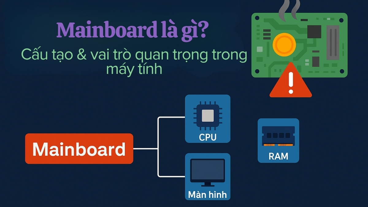 Mainboard là gì? Cấu tạo & vai trò quan trọng trong máy tính