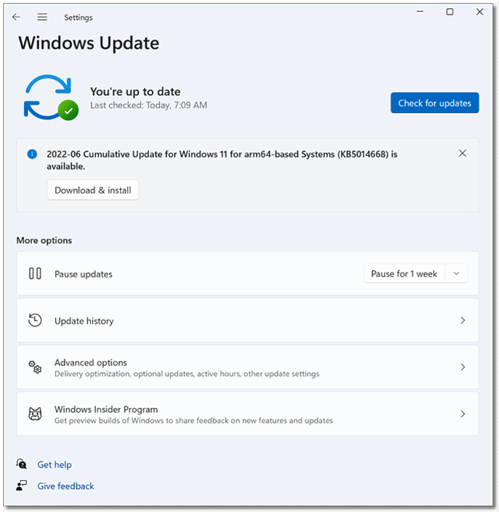 Nguyên nhân và cách khắc phục màn hình đen trên laptop Windows 11 Cập nhật Windows