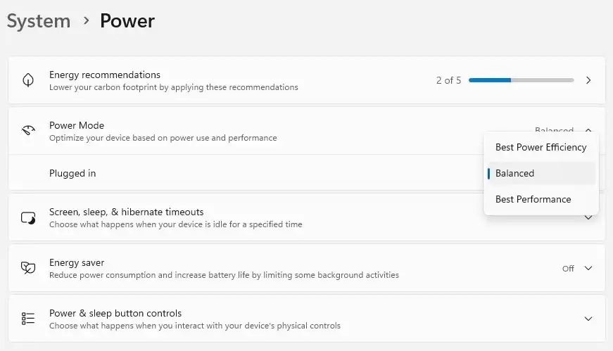 15 cách tăng tốc win 11 hiệu quả năm 2025 14 Thay đổi cài đặt nguồn điện