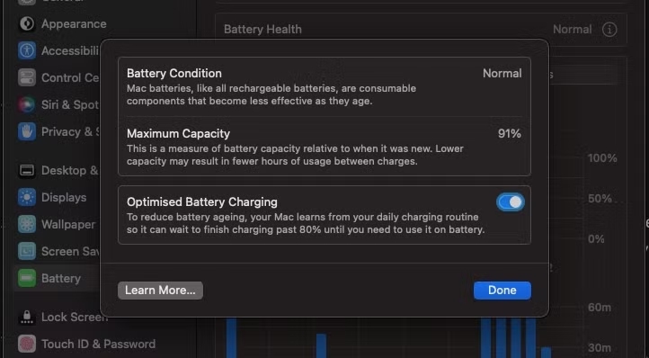 Hướng dẫn chọn sạc và cách sạc MacBook đúng cách 15 Kiểm tra tình trạng pin MacBook định kỳ