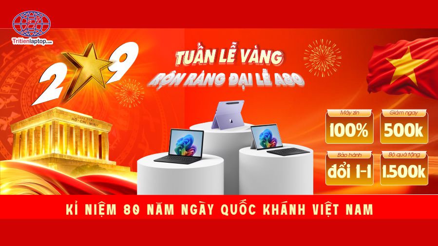 MỪNG 80 NĂM QUỐC KHÁNH – SĂN SURFACE GIÁ SỐC TẠI TRÍ TIẾN