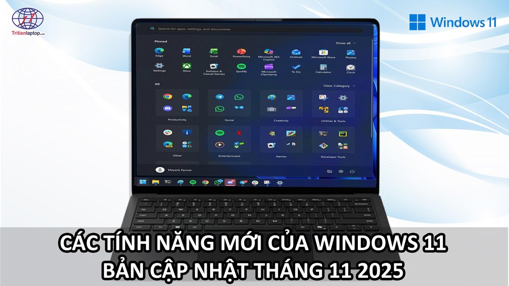 Các tính năng mới của Windows 11 bản cập nhật tháng 11 2025