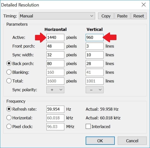 Sử dụng CRU (Tiện ích độ phân giải tùy chỉnh)