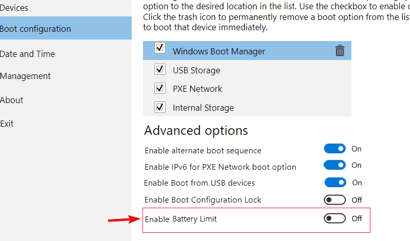 Cách tắt sạc thông minh trên laptop Surface 13 Sử dụng Cài đặt Surface UEFI