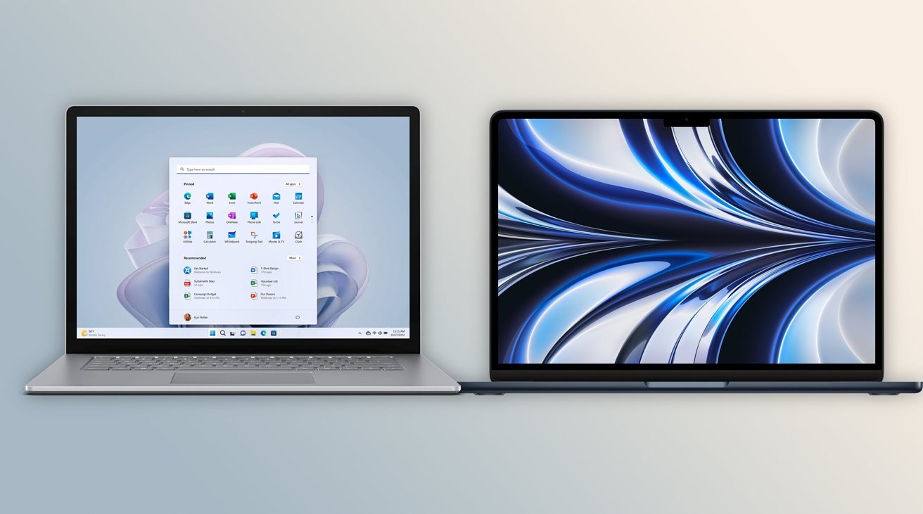 So sánh MacBook Air M2 vs Surface Laptop 5