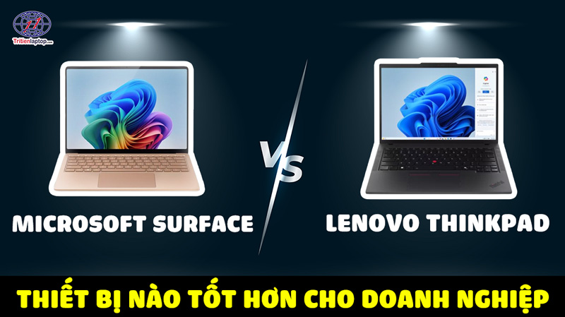 Microsoft Surface vs Lenovo ThinkPad: Thiết bị nào tốt hơn cho doanh nghiệp?