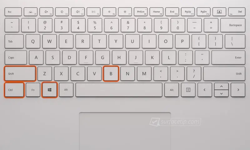 Surface Book không lên nguồn: Nguyên nhân & cách khắc phục 8 Đánh thức Surface Book bằng các phím tắt