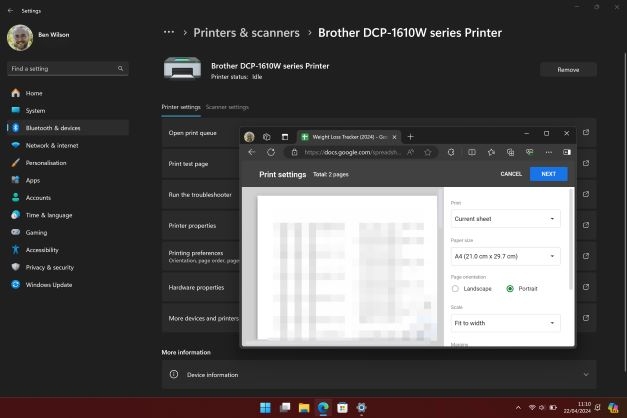 Sử dụng phần mềm và thiết bị ngoại vi trên dòng Surface ARM 10 Kết nối với máy in