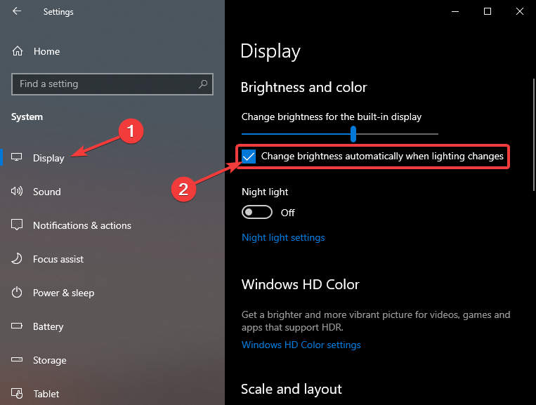 Cách bật/tắt tự động điều chỉnh độ sáng màn hình trên Microsoft Surface 7 Cách bật / tắt tự điều chỉnh độ sáng màn hình trên Surface (Windows 11)