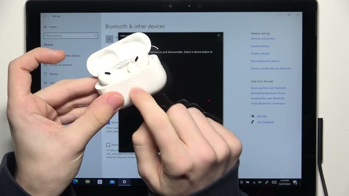 kết nối Airpods với laptop Surface