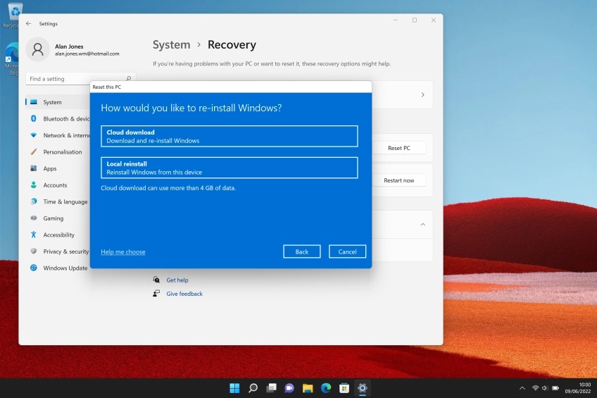 Cách khôi phục cài đặt gốc Surface Pro: Những lỗi thường gặp cần tránh 8 Đặt lại menu Cài đặt (Settings)