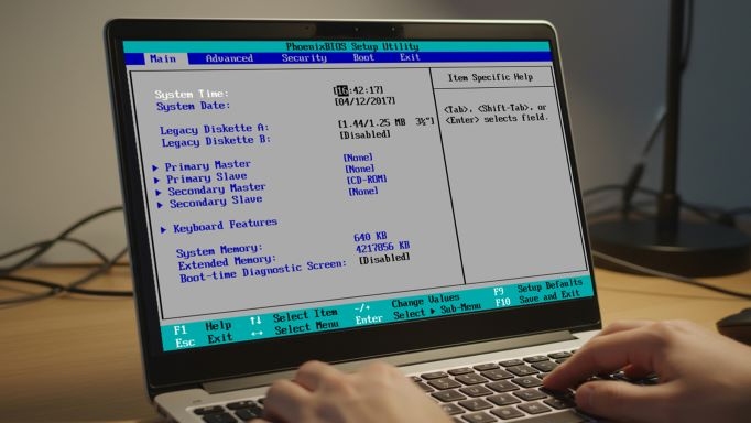 Các vấn đề khi khởi động BIOS