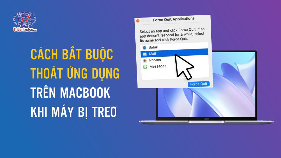 Cách bắt buộc thoát ứng dụng trên MacBook khi máy bị treo