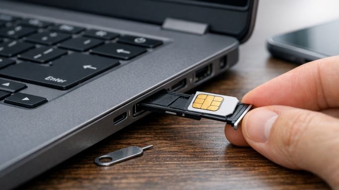 laptop có khe cắm SIM 4G/5G
