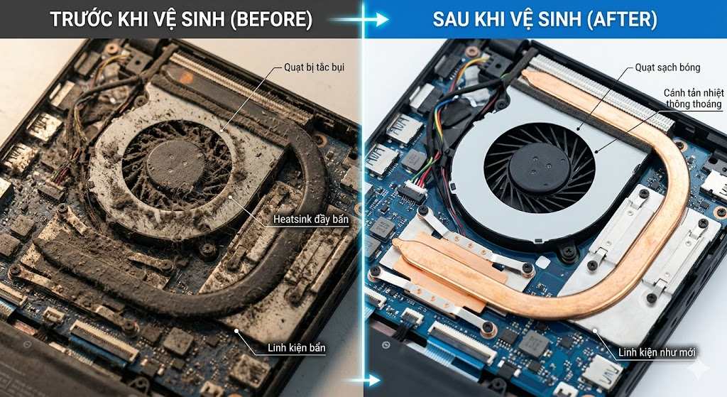 Hướng dẫn vệ sinh laptop tại nhà