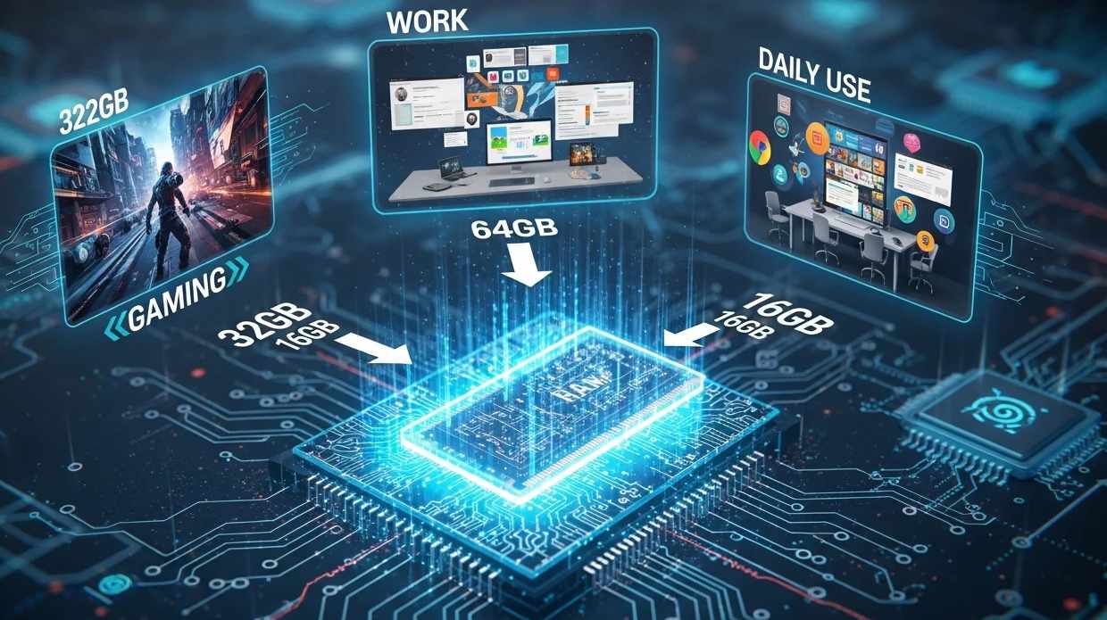 RAM laptop bao nhiêu là đủ? Nên chọn 8GB, 16GB hay 32GB trong năm 2026? 8 RAM laptop bao nhiêu là đủ