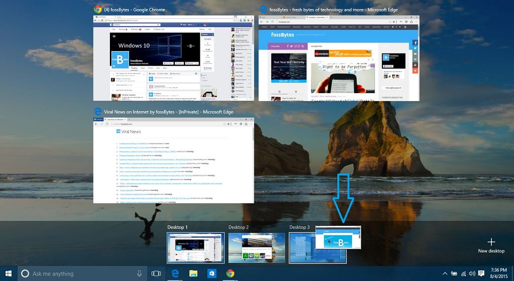 Desktop ảo trên Windows là gì? Hướng dẫn tạo và quản lý desktop ảo trên Surface 7 Desktop ảo